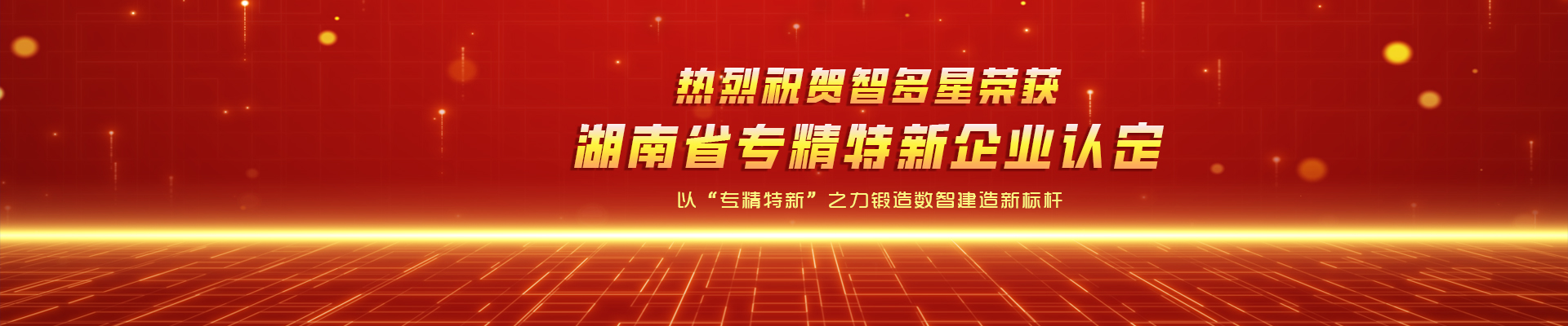 喜報！智多星榮獲湖南省專精特新企業認定！